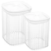 Conjunto 2 potes herméticos Lyor 500 ml e 840 ml 2 peças