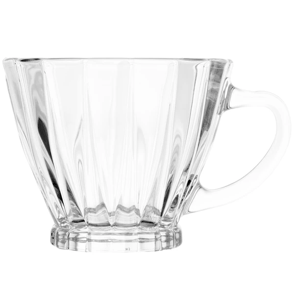 Conjunto 2 xícaras de cristal com pires para café Radial Lyor 90 ml