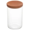Conjunto 3 porta condimentos com tampa e bandeja de rolha Essência Lyor 500 ml