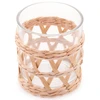 Conjunto 4 copos com detalhes em sisal para whisky Wolff 320 ml