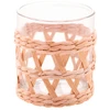 Conjunto 4 copos com detalhes em sisal para whisky Wolff 320 ml