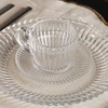 Conjunto 4 xícaras de cristal com pires para café Imperatriz Wolff 110 ml