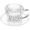 Conjunto 4 xícaras de cristal com pires para café Imperatriz Wolff 110 ml