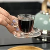Conjunto 4 xícaras de vidro para café Butterfly Wolff 80 ml