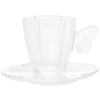Conjunto 4 xícaras de vidro para café Butterfly Wolff 80 ml