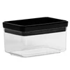 Conjunto 6 potes herméticos Lumini Black retangular Paramount