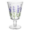 Conjunto de jarra 1,3 litros com 6 taças de cristal 240 ml para servir Lavanda Hand Painting Lyor