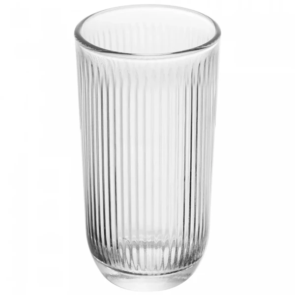 Copo alto de vidro canelado Canelle Lyor 233 ml