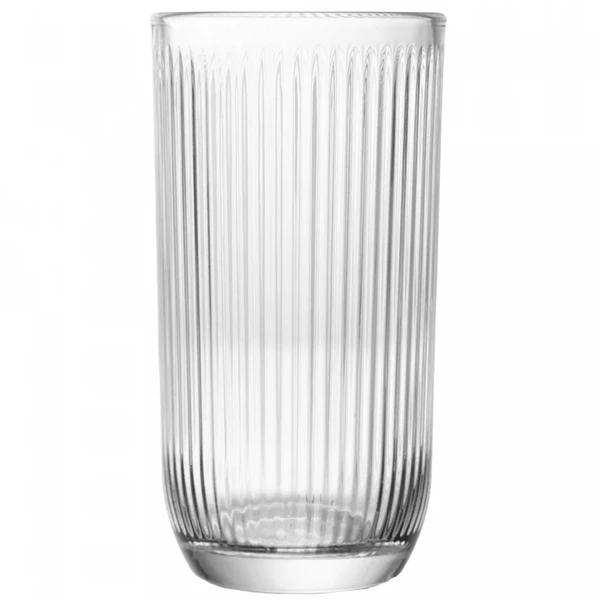 Copo alto de vidro canelado Canelle Lyor 233 ml