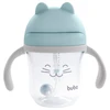 Copo infantil com alça removível e dispositivo anti-ingestão de ar Gatinho azul Buba 220 ml