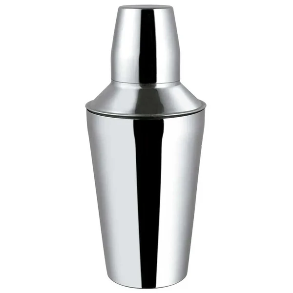 Coqueteleira em aço inox com tampa e peneira 500 ml 8x8x22