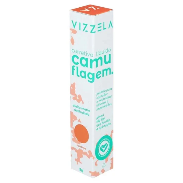 Corretivo Camuflagem Vizzela - laranja