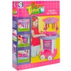 Cozinha infantil Play Time com rodinhas, forno que abre e fecha, torneira, panelinhas e utensílios