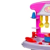 Cozinha infantil Play Time com rodinhas, forno que abre e fecha, torneira, panelinhas e utensílios