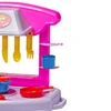Cozinha infantil Play Time com rodinhas, forno que abre e fecha, torneira, panelinhas e utensílios