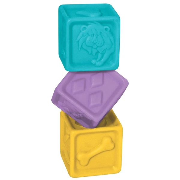 Cubos divertidos para morder e empilhar 6 unidades