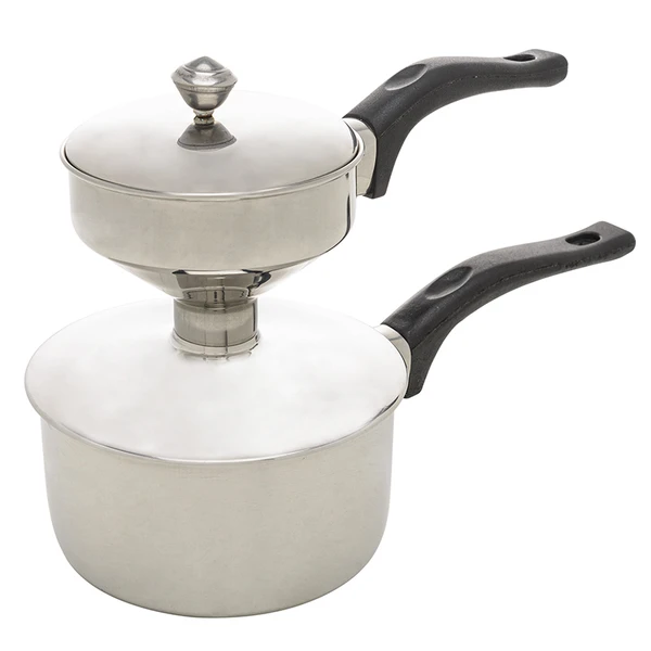 Cuscuzeira individual em inox Lyor 25x12x17,5