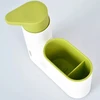 Dispenser para detergente com porta esponja de lavar louça