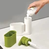 Dispenser para detergente com porta esponja de lavar louça