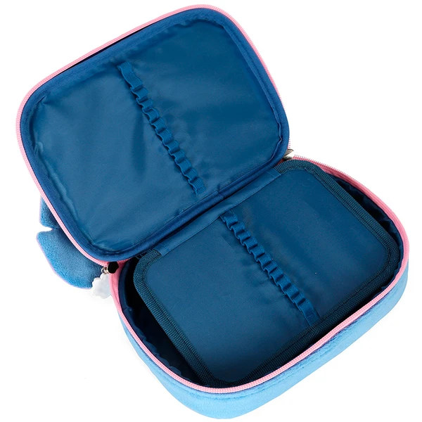 ESTOJO BOX STITCH AZUL LUXCEL