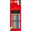 Ecolápis de cor Metallic 10 cores metálicas Faber-Castell