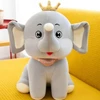 Elefante de pelúcia com coroa 35 cm