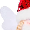 Enfeite natalino Menina Anjo com asas e gorro de Papai Noel 55 cm