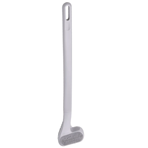Escova sanitária curva em silicone cinza Golf Lyor 41x8