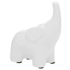 Escultura em cerâmica Elefante bege G Mart 15x18,5