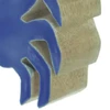 Escultura em madeira Caranguejo azul 25x25x5