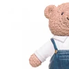 Escultura em poliresina Ursinho com avião Teddy Charm Wolff 13x7,5x22