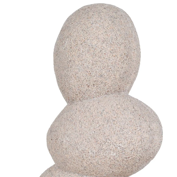 Escultura em resina Pedras Empilhadas areia Grillo 12x8x24,5