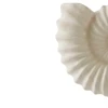 Escultura em resina fóssil marinho Amonite off white Grillo 20x38