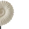 Escultura em resina fóssil marinho Amonite off white Grillo 20x38