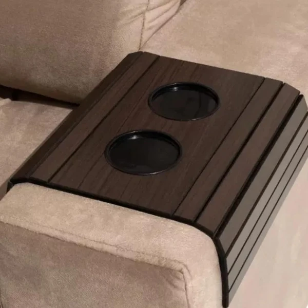 Esteira porta copo duplo para braço de sofá 6 mm