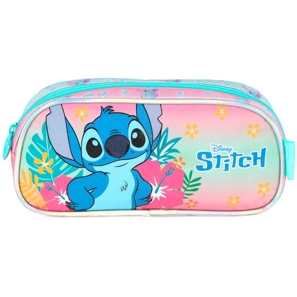 Estojo Escolar Stitch Rosa