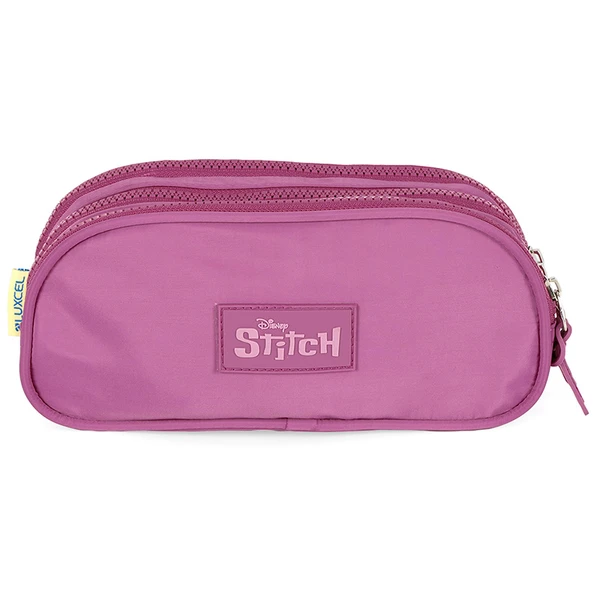 Estojo escolar Angel Stitch Disney Luxcel - roxo