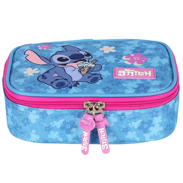 Estojo escolar box Stitch Disney Luxcel - pink