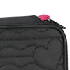 Estojo escolar box para 36 lápis Heart Beats Rebecca Bonbon - preto