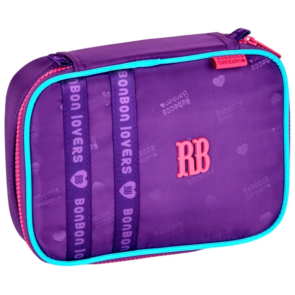 Estojo escolar box para 36 lápis Urban Mix Rebecca Bonbon - roxo