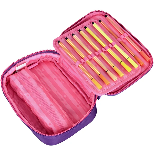Estojo escolar box para 36 lápis Urban Mix Rebecca Bonbon - roxo