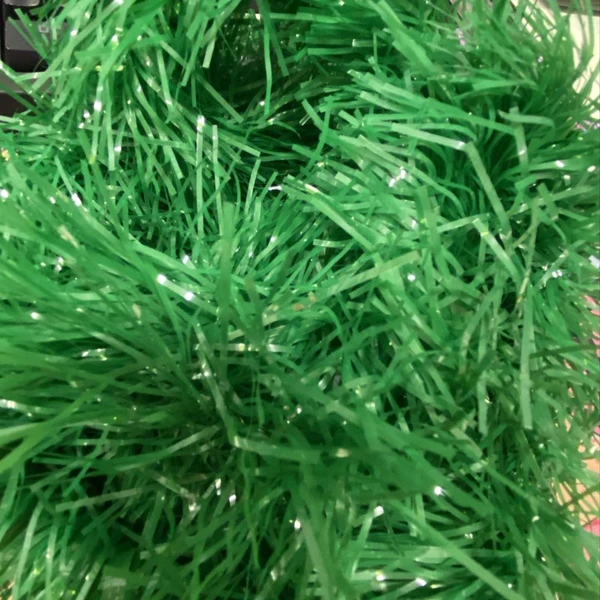 Festão natalino verde claro 9 cm x 2 metros