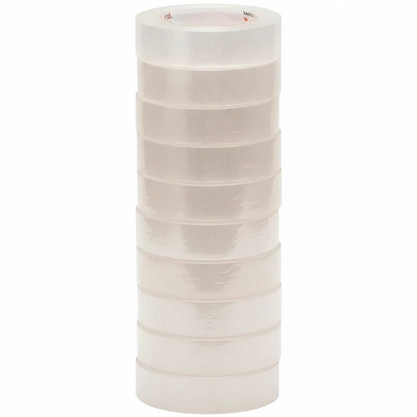 Fita adesiva cristal 18 mm 50 metros 10 unidades