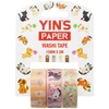 Fita adesiva estampada Washi Tape Pets 3 rolos