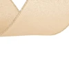 Fita decorativa aramada champanhe com leve brilho elegante 6,3 cm x 9,14 metros