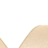 Fita decorativa aramada champanhe com leve brilho elegante 6,3 cm x 9,14 metros
