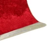Fita decorativa aramada de veludo vermelho com dourado 10 cm x 9,14 metros