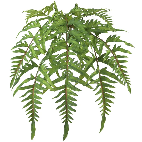 Folhagem de Samambaia pendente verde com tois tons x8 46 cm