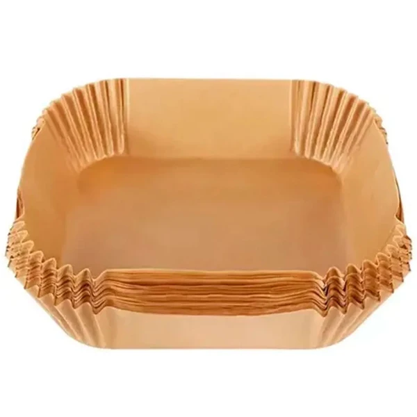 Forma descartável para fritadeira elétrica Air Fryer 20x20x4,5 50 unidades