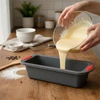 Forma retangular de silicone para bolo e pão caseiro 1,2 litros